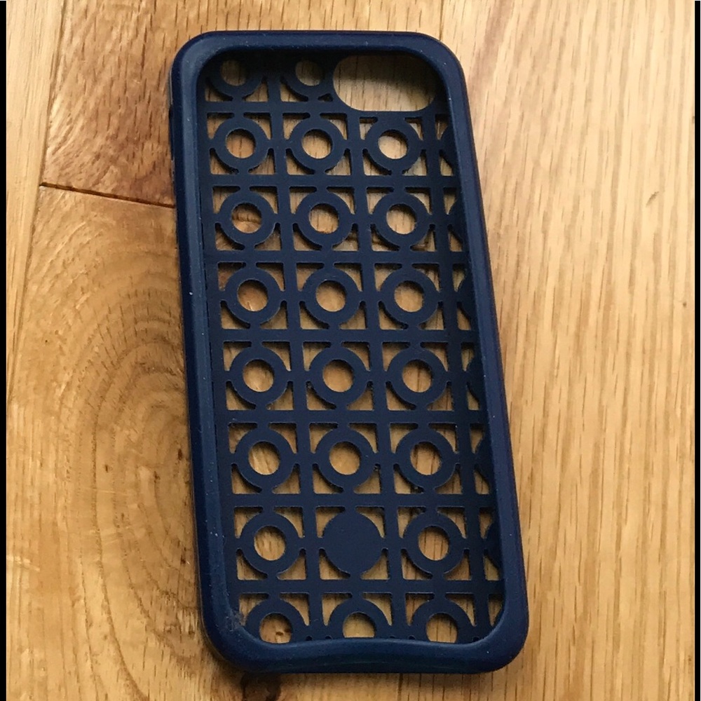 Tory Burch iPhone 5/5s Silicone Blue Case - Picture 3 of 3